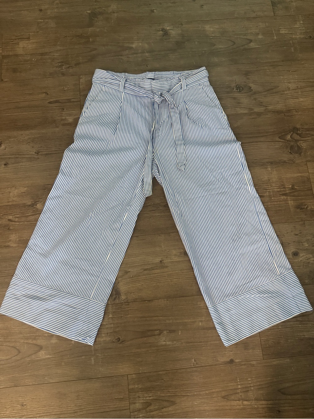 Banana Republic Blue & White Striped Shirt